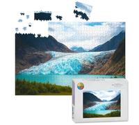 1000 Piece Large Jigsaw Puzzles for Adults, Mendenhall glacier national park Juneau Alaska the Challenge Stitch Wooden Puzzle Creative Games Gift Ideas for Women Men Teens