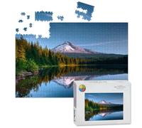 1000 Piece Large Jigsaw Puzzles for Adults, Mount Hood Oregon the Challenge Stitch Wooden Puzzle Creative Games Gifts Ideas for Women Men Teens