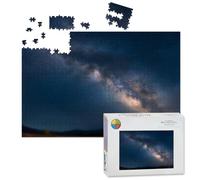 1000 Piece Large Jigsaw Puzzles for Adults, night scene milky way the Challenge Stitch Wooden Puzzle Creative Games Gifts Ideas for Women Men Teens