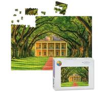 1000 Piece Large Jigsaw Puzzles for Adults, Oak Alley Plantation the Challenge Stitch Wooden Puzzle Creative Games Gift Ideas for Women Men Teens