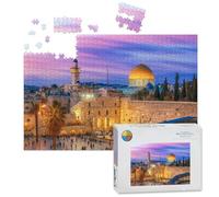1000 Piece Large Jigsaw Puzzles for Adults, Old City Jerusalem the Challenge Stitch Wooden Puzzle Creative Games Gift Ideas for Women Men Teens