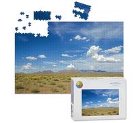1000 Piece Large Jigsaw Puzzles for Adults, organ mountains las cruces new mexico sky flowers the Challenge Stitch Wooden Puzzle Creative Games Gift Ideas for Women Men Teens