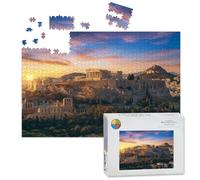 1000 Piece Large Jigsaw Puzzles for Adults, Parthenon Athens Greece the Challenge Stitch Wooden Puzzle Creative Games Gift Ideas for Women Men Teens