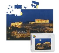 1000 Piece Large Jigsaw Puzzles for Adults, Parthenon Herodium construction Acropolis Hill Athens Greece the Challenge Stitch Wooden Puzzle Creative Games Gift Ideas for Women Men Teens