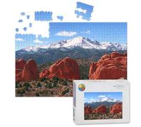 1000 Piece Large Jigsaw Puzzles for Adults, pikes peak garden gods colorado springs rocky mountainss the Challenge Stitch Wooden Puzzle Creative Games Gift Ideas for Women Men Teens
