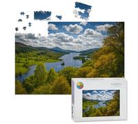 1000 Piece Large Jigsaw Puzzles for Adults, Queens View Loch Tummel the Challenge Stitch Wooden Puzzle Creative Games Gifts Ideas for Women Men Teens