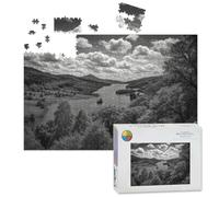 1000 Piece Large Jigsaw Puzzles for Adults, Queens View Loch Tummel the Challenge Stitch Wooden Puzzle Creative Games Gifts Ideas for Women Men Teens