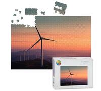 1000 Piece Large Jigsaw Puzzles for Adults, renewable energy wind turbines the Challenge Stitch Wooden Puzzle Creative Games Gifts Ideas for Women Men Teens