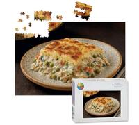 1000 Piece Large Jigsaw Puzzles for Adults, Roasted Chicken Shepherd s Pie the Challenge Stitch Wooden Puzzle Creative Games Gifts Ideas for Women Men Teens