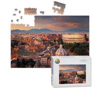 1000 Piece Large Jigsaw Puzzles for Adults, Rome Italy View Towards Colosseum the Challenge Stitch Wooden Puzzle Creative Games Gifts Ideas for Women Men Teens