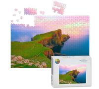 1000 Piece Large Jigsaw Puzzles for Adults, Skye island Nest Point lighthouse Highlands the Challenge Stitch Wooden Puzzle Creative Games Gifts Ideas for Women Men Teens