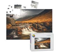 1000 Piece Large Jigsaw Puzzles for Adults, Stag Glen Rosa Isle Arran Scotland the Challenge Stitch Wooden Puzzle Creative Games Gifts Ideas for Women Men Teens