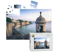 1000 Piece Large Jigsaw Puzzles for Adults, turret along old san juan wall puerto rico puerto ricos the Challenge Stitch Wooden Puzzle Creative Games Gift Ideas for Women Men Teens