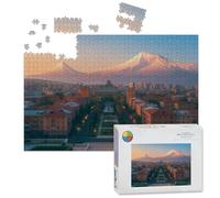 1000 Piece Large Jigsaw Puzzles for Adults, view city yerevan capital armenia two peaks the Challenge Stitch Wooden Puzzle Creative Games Gift Ideas for Women Men Teens