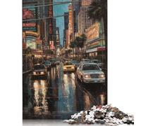 1000 Piece Las Vegas Art USA Puzzles for Adults & Wooden Puzzles Educational Puzzle Family Game 1000pcs (75x50cm)