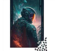 1000 Piece Last Astronaut Jigsaw Puzzlesfor Adults Wooden Puzzle Jigsaws for Adults For Family Fun & Game Night 1000pcs (75x50cm)