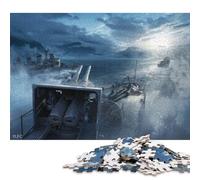 1000 Piece Let The Battle Begin Square Jigsaw Puzzles for Adults, Wooden Puzzles Educational Game for Children 1000pcs (75x50cm)