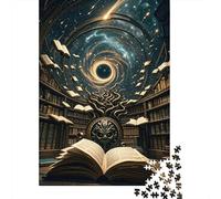 1000 Piece Library Jigsaw Puzzles for Adults Challenge Toy Educational Games Decoration Chaos Library Jigsaws Gifts 1000pcs (75x50cm)