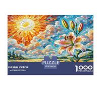 1000 Piece Lily Jigsaw Puzzles for Adults Educational Games Jigsaw Puzzle Home Decoration for Adults Gifts 38x26cm/1000pcs