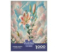1000 Piece Lily Jigsaw Puzzles for Adults Family Challenge Toys Jigsaw Puzzle Home Decors for The Whole for Women, Gifts for Men 38x26cm/1000pcs