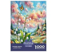 1000 Piece Lily of The Valley Jigsaw Puzzles for Adults Educational Games Jigsaw Puzzle Home Decoration for The Whole for Women, Gifts for Men 38x26cm/1000pcs