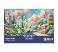 1000 Piece Lily of The Valley Jigsaw Puzzles for Adults Family Challenge Toys Jigsaw Puzzle Home Decors for Adults And Kids Age 12 Years Up 38x26cm/1000pcs