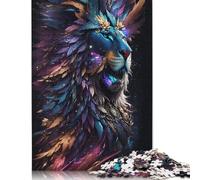 1000 Piece Lion Cosmic Jigsaw Puzzle for Adult Teenagers Puzzle Jigsaws for Adults Brain Teaser Puzzles For Adults 1000pcs (75x50cm)