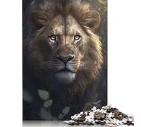 1000 Piece Lion In The Forest Jigsaw Puzzle for Adult Teenagers Jigsaw Puzzle For Family Fun & Game Night 1000pcs (75x50cm)