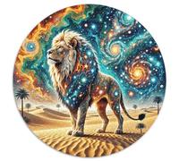 1000 Piece Lion Jigsaw Puzzles for Adults Kids Challenge Toy Educational Games Decoration Lion Desert Nebula Puzzle Gifts 1000pcs (67.5x67.5cm)