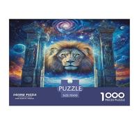 1000 Piece Lion Jigsaw Puzzles Great Gift for Adults EduCational Games Home Decors Brainteasing Wild Animal Jigsaw Puzzle for Women Men Adult 70x50cm/1000pcs