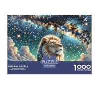 1000 Piece Lion Jigsaw Puzzles Great Gift for Adults Family Challenging Toys Home Decors Wild Animal Jigsaw Puzzle for Women Men Adult 38x26cm/1000pcs