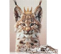 1000 Piece Little Lynx King Jigsaw Puzzles for Adults Wooden Puzzles for Teenagers Gifts Unique Home Decor And Gifts 1000pcs (75x50cm)