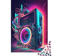 1000 Piece Live Music Neon1 Jigsaw Puzzles for Adult Teenagers Home Educational Games DIY Toys 1000pcs (75x50cm)
