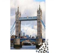 1000 Piece London Bridge Jigsaw Puzzle for Family Night - Eco-Friendly Paper, Fun Group Activity & Engaging Home Project 70x50cm/1000pcs