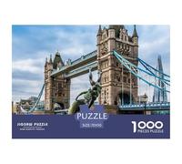 1000 Piece London Bridge Jigsaw Puzzle for Family Night - Eco-Friendly Paper, Fun Group Activity & Engaging Home Project 70x50cm/1000pcs