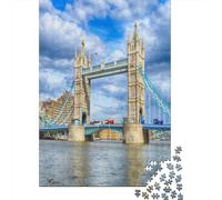 1000 Piece London Bridge Puzzle for Adults & Kids - Eco-Friendly Family Activity, Bonding Through A Shared Challenge 38x26cm/1000pcs