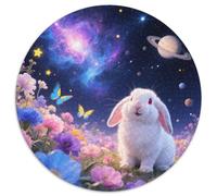 1000 Piece Lop Rabbit Jigsaw Puzzle for Adults - Family-Friendly Brain Teaser, Starry Sea of Flowers Puzzle, Home Decoration Gifts 1000pcs (67.5x67.5cm)