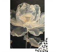 1000 Piece Lotus Jigsaw Puzzles for Adults Wooden Puzzles for Teenagers Gifts Unique Home Decor And Gifts 1000pcs (75x50cm)