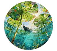 1000 Piece Lotus Leaf Jigsaw Puzzle for Adults Kids - Family Fun, Educational Toys, Underwater World Jigsaws, Home Decoration Unique Gift 1000pcs (67.5x67.5cm)