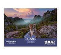 1000 Piece Lynx Jigsaw Puzzle for Adults - Family-Friendly Brain Game, Stone Forest Plants Jigsaws, Decoration Birthday Gifts 52x38cm/1000pcs