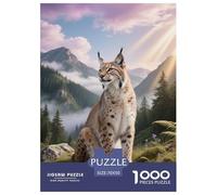 1000 Piece Lynx Jigsaw Puzzle for Adults & Kids - Family Fun, Educational Toys, Mountains Puzzle, Decoration Gifts 70x50cm/1000pcs