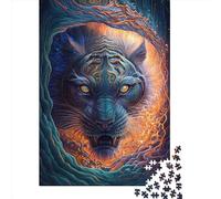 1000 Piece Lynx Square Puzzle for Adults Wooden Puzzles Educational Puzzle Family Game 1000pcs (75x50cm)