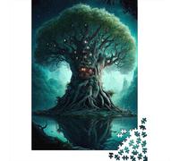 1000 Piece Magic Fantasy Kingdom Puzzles for Adults & Wooden Puzzles Educational Puzzle Family Game 1000pcs (75x50cm)