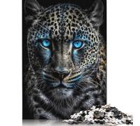 1000 Piece Magic Frost Leopard Puzzles for Wooden Puzzles Educational Game for Adult 1000pcs (75x50cm)