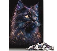 1000 Piece Magical Cat 1 Creative Square Jigsaw Puzzles for Adults And Wooden Puzzles Toy Intellectual Game 1000pcs (75x50cm)