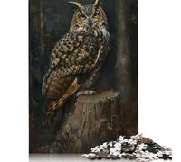 1000 Piece Magical Cute Owl Bird Square Puzzle for Adults, Wooden Puzzles Puzzle Hands-on Game 1000pcs (75x50cm)