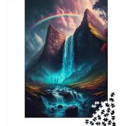1000 Piece Magical Waterfall Jigsaw Puzzles for Adult Puzzle Jigsaws for Adults Age 14+ 1000pcs (38x26cm)