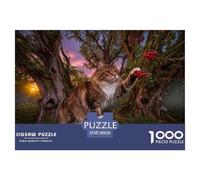 1000 Piece Maine Coon Jigsaw Puzzle for Adults - Family-Friendly Brain Game, Ancient Woods Jigsaws, Decoration Unique Gift 38x26cm/1000pcs