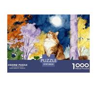 1000 Piece Maine Coon Jigsaw Puzzle for Adults Kids - Family Fun, Family Game, Colorful Woods Puzzle, Home Decoration Unique Gift 38x26cm/1000pcs