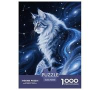 1000 Piece Maine Coon Jigsaw Puzzles for Adults Kids Challenge Toy Family Fun Game Home Decoration Maine Coon Deep Universe Puzzle Unique Gift 70x50cm/1000pcs